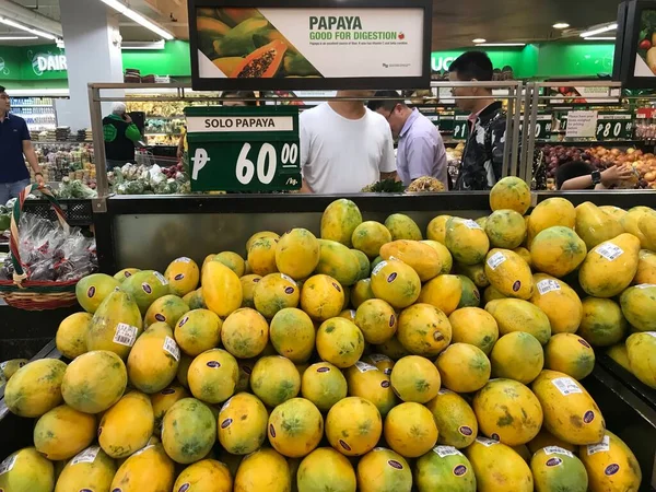 the market of the fruit store in barcelona, spain