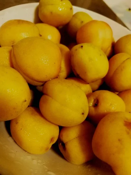 fresh ripe yellow and white fruits