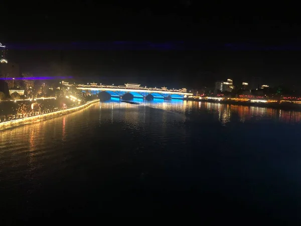 stock image night view of the city of the capital of the state of israel