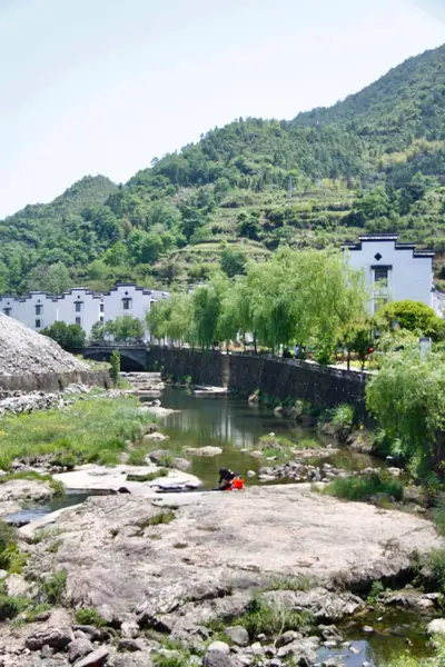 stock image view of the river in the mountains