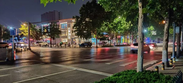 street view of the city of barcelona, spain