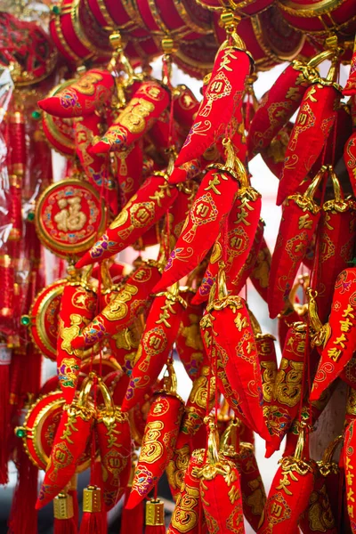 chinese new year background with red lanterns