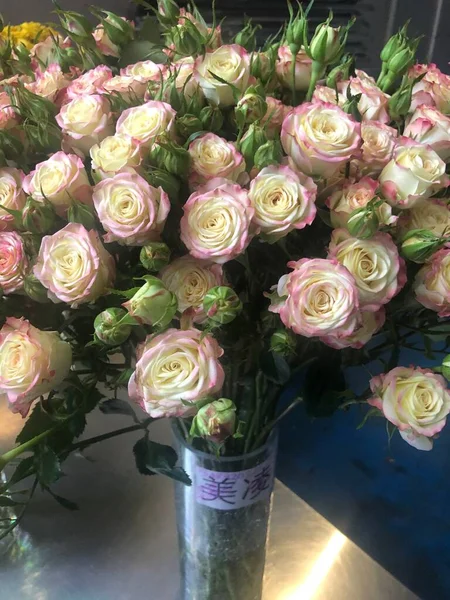 beautiful bouquet of roses in a vase