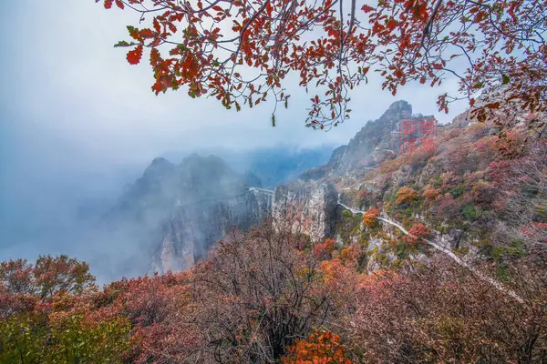 Прекрасний Осінній Пейзаж Горах — стокове фото
