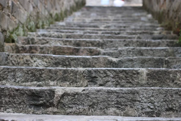 stone stairs in the city