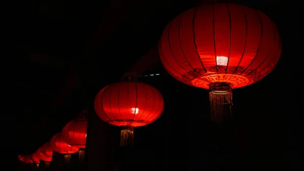 chinese lanterns in the night