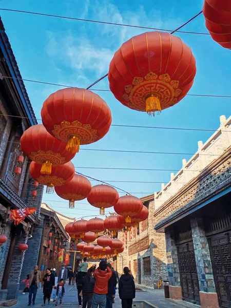 chinese new year, red lantern, lanterns, background, travel,