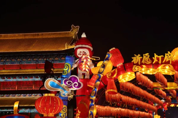 chinese new year, the beautiful night scene