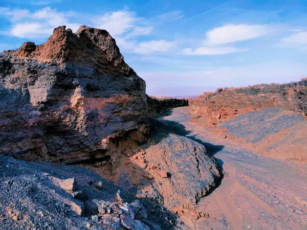 beautiful landscape of the valley of the negev desert in the north of israel