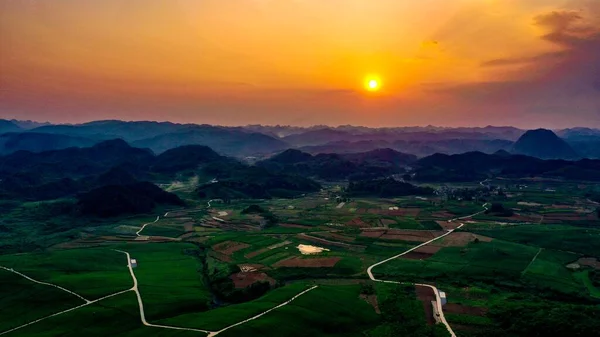 stock image beautiful landscape of the mountains in the morning