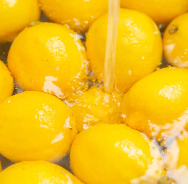 lemon and yellow lemons on a white background