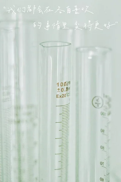 test tubes with liquid and chemical laboratory