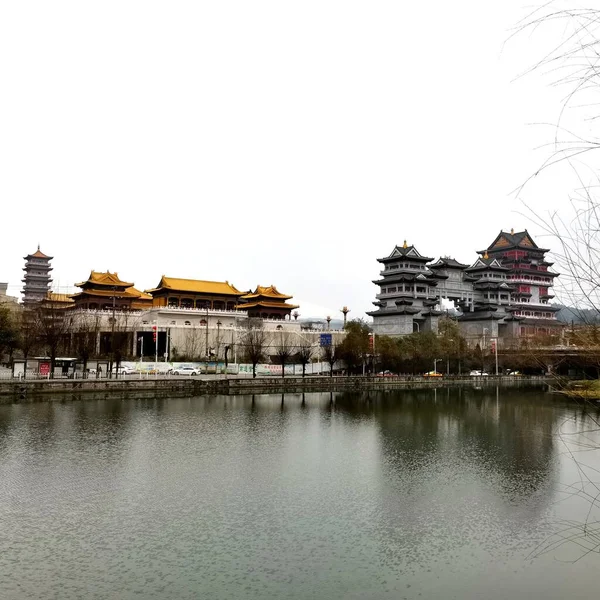 stock image the beautiful architecture in the city of china