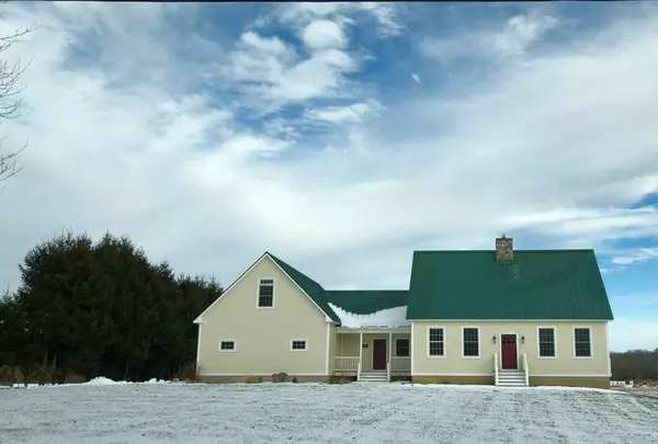 Casa Madera Nieve — Foto de Stock