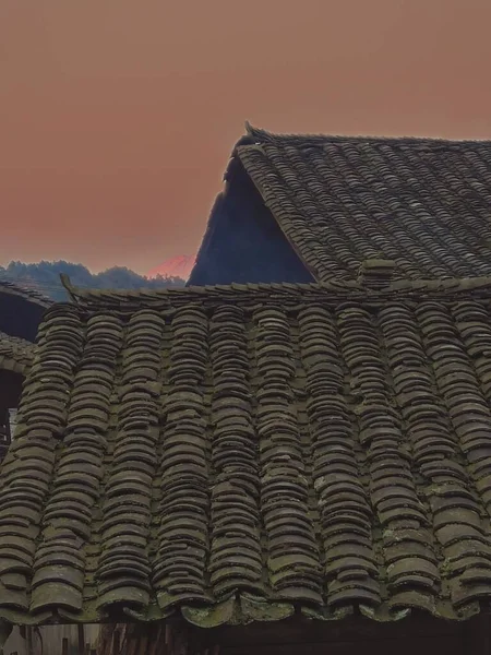 stock image roof of the house in the city