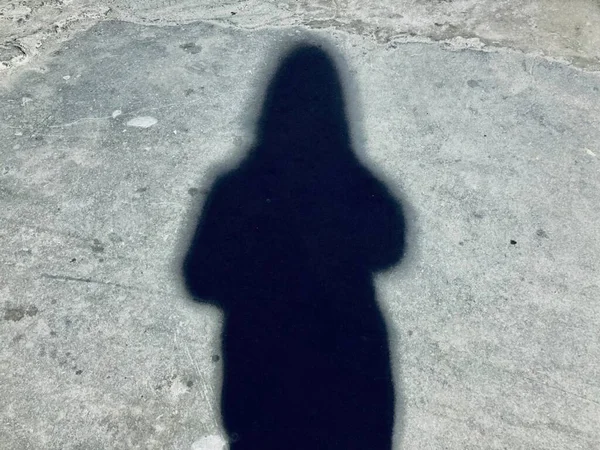 Silhouette Uomo Con Cane Strada — Foto Stock