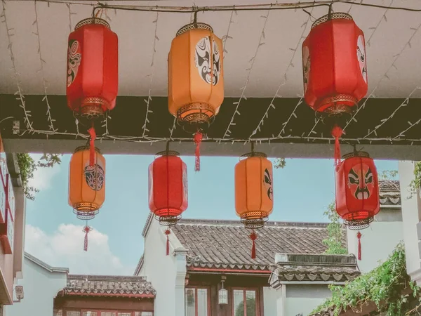 chinese new year, red lantern, lanterns, decoration, traditional architecture, travel, asia