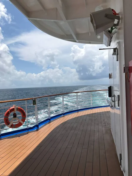 view of the boat in the sea