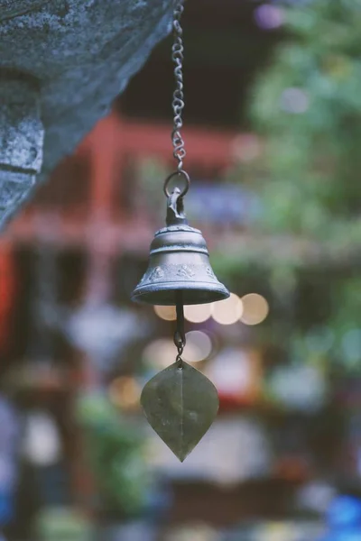 old wooden lantern hanging on a tree