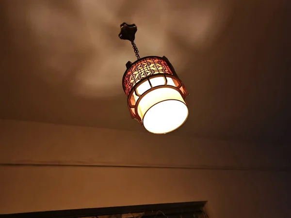 vintage lamp on the ceiling