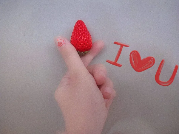 red heart with a hand drawn hearts on a white background