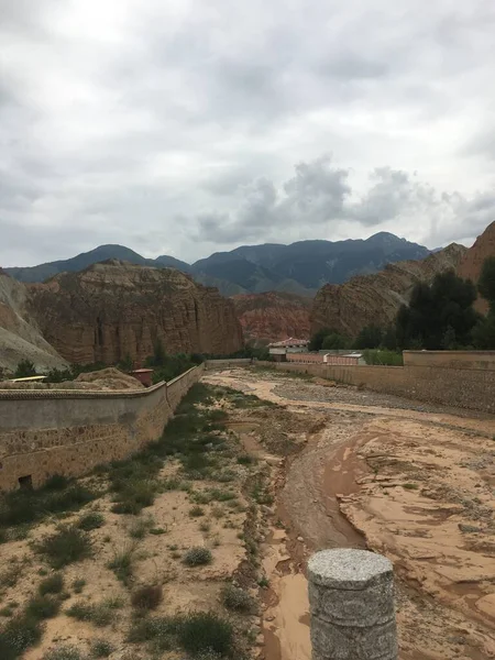 beautiful landscape of the valley of the mountain