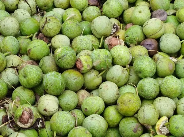 fresh green and white fruits in market