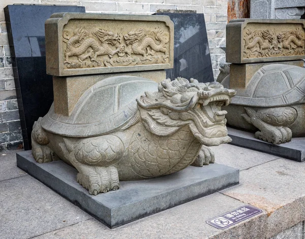 stone sculpture in the park