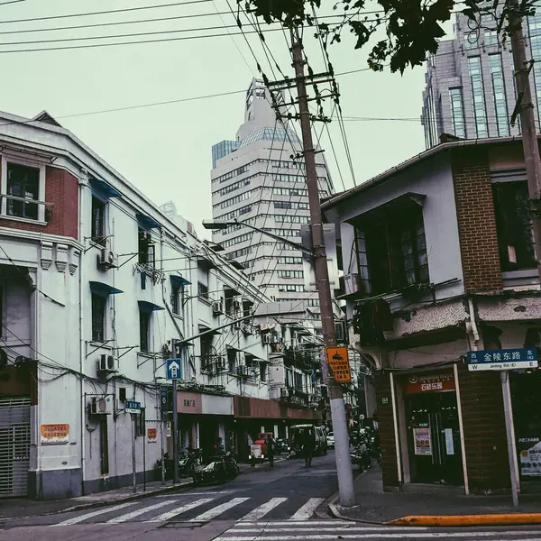 stock image old town in the city