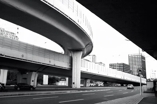 stock image black and white photo of the city