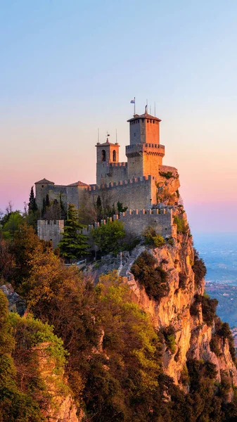 Vista Castelo San Marino — Fotografia de Stock