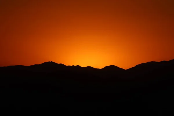 stock image beautiful sunset over the mountains