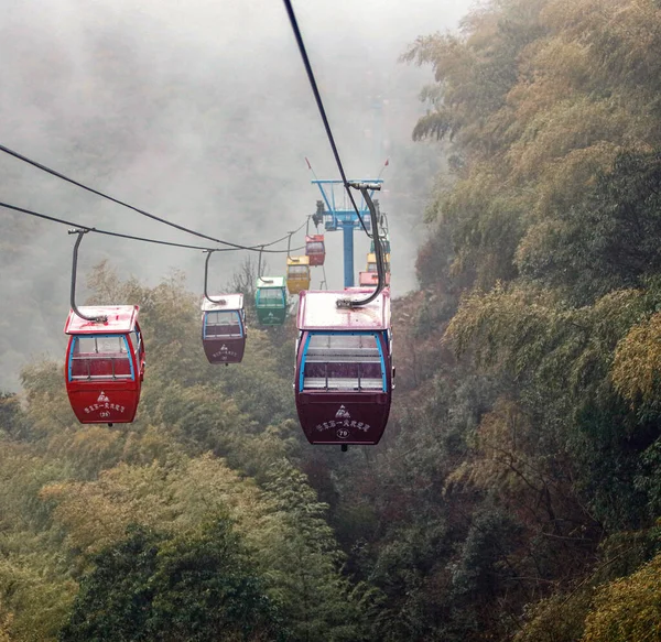 cable car on the top of the mountain