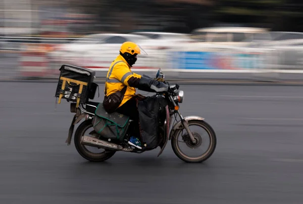 motorcycle in the city