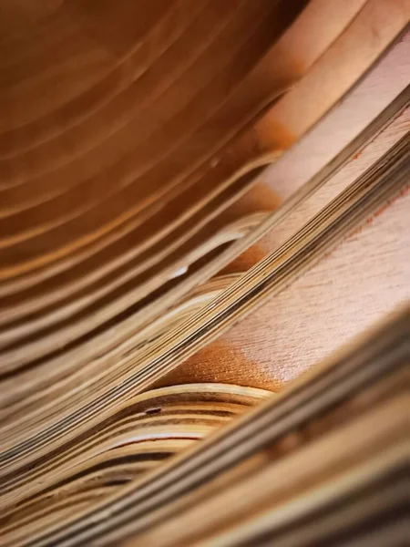 close up of a stack of papers