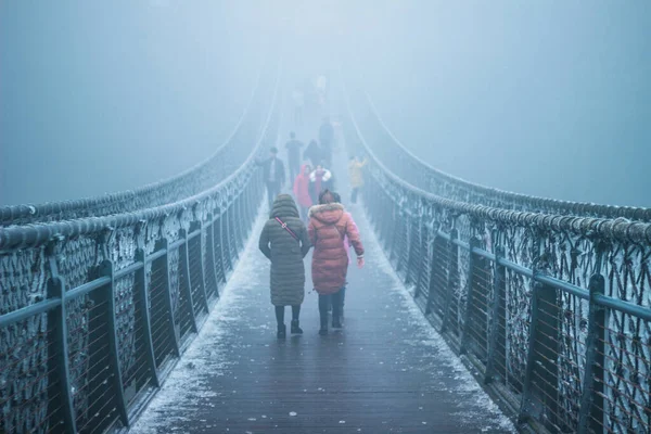 couple walking on the bridge in the city of the capital of the netherlands
