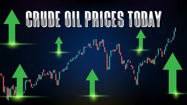 Sfondo Astratto Blu Wti Greggio Borsa Commercio Grafico Mercato Candeliere — Vettoriale Stock