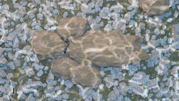 Abstract Background Underwater Stone Illustration Rendering — Stock Photo, Image