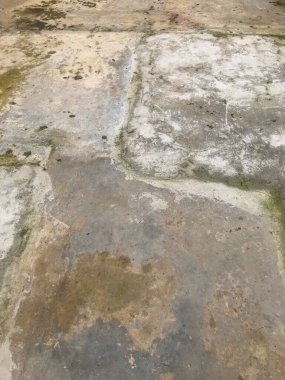 Açık hava grunge kuru çatlamış beton zemin dokusu