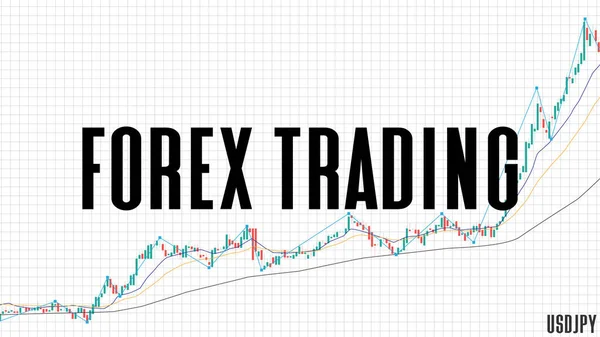 Latar Belakang Abstrak Dari Perdagangan Forex Dan Indikator Ema Pada - Stok Vektor