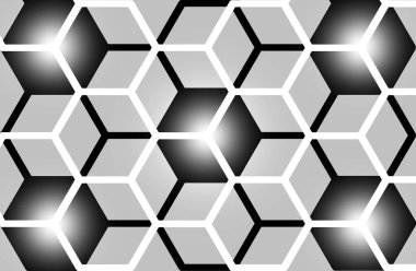 güzel arkaplan ve duvar kağıdı için altıgen ya da siyah küpler gibi desen şekli