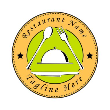 vektör tasarımlı modern restoran logosu