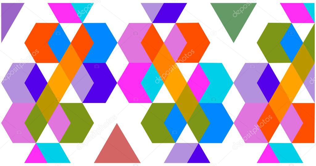abstract colorful geometry background by vector design
