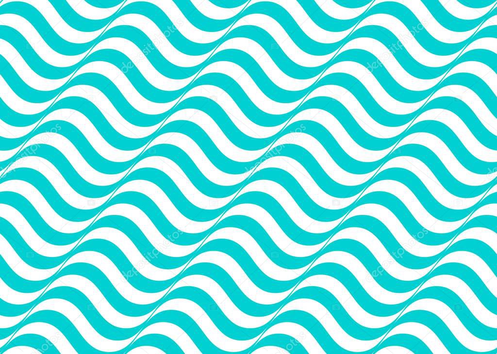 wavy blue pattern for fabric, background, and wallpaper by vector design