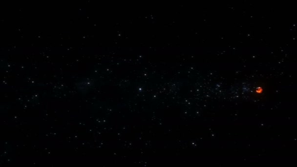 Asteroid Outer Space Earth Planet Realistic Animation — Vídeo de Stock