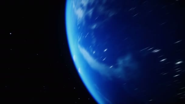 Earth Planet Hands Outer Space Realistic Animation — Stock Video