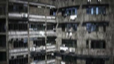 Apocalyptic city build. Overpopulation problem. Realistic 4k animation. Realistic 4k animation
