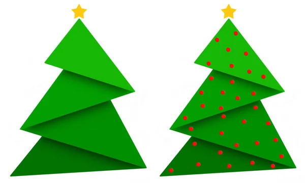 Christmas Tree Minimalist Style — Stock Photo, Image