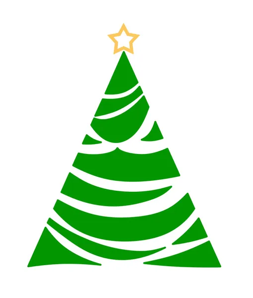 Christmas Tree Minimal Style — Stock Photo, Image