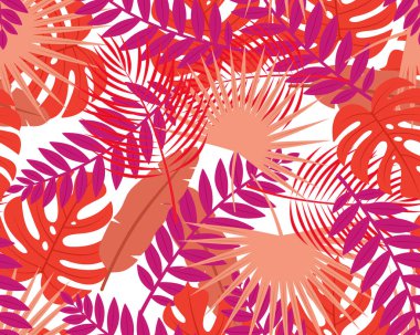 Tropik yapraklar. Renkli yapraklar